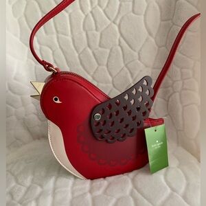 Kate Spade ♠️ NY OOH LA LA RED CARPET BIRD CROSSBODY